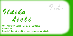 ildiko lieli business card